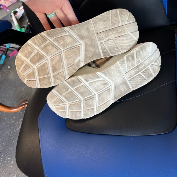 BURBERRY Regis Check Trainer Sneakers size 10 - Picture 7 of 7